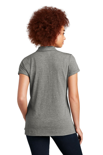 Shad Grey Twst New Era Women's Slub Twist Polo LNEA301