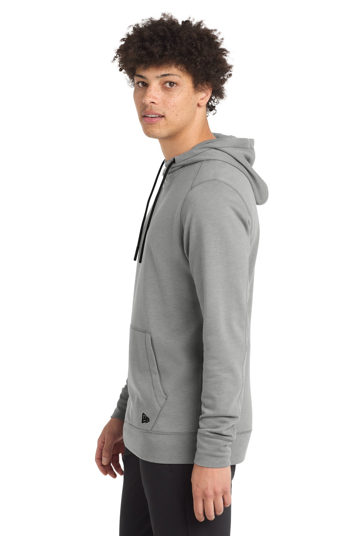 Shadow Grey He New Era Tri-Blend Fleece Pullover Hoodie. NEA510