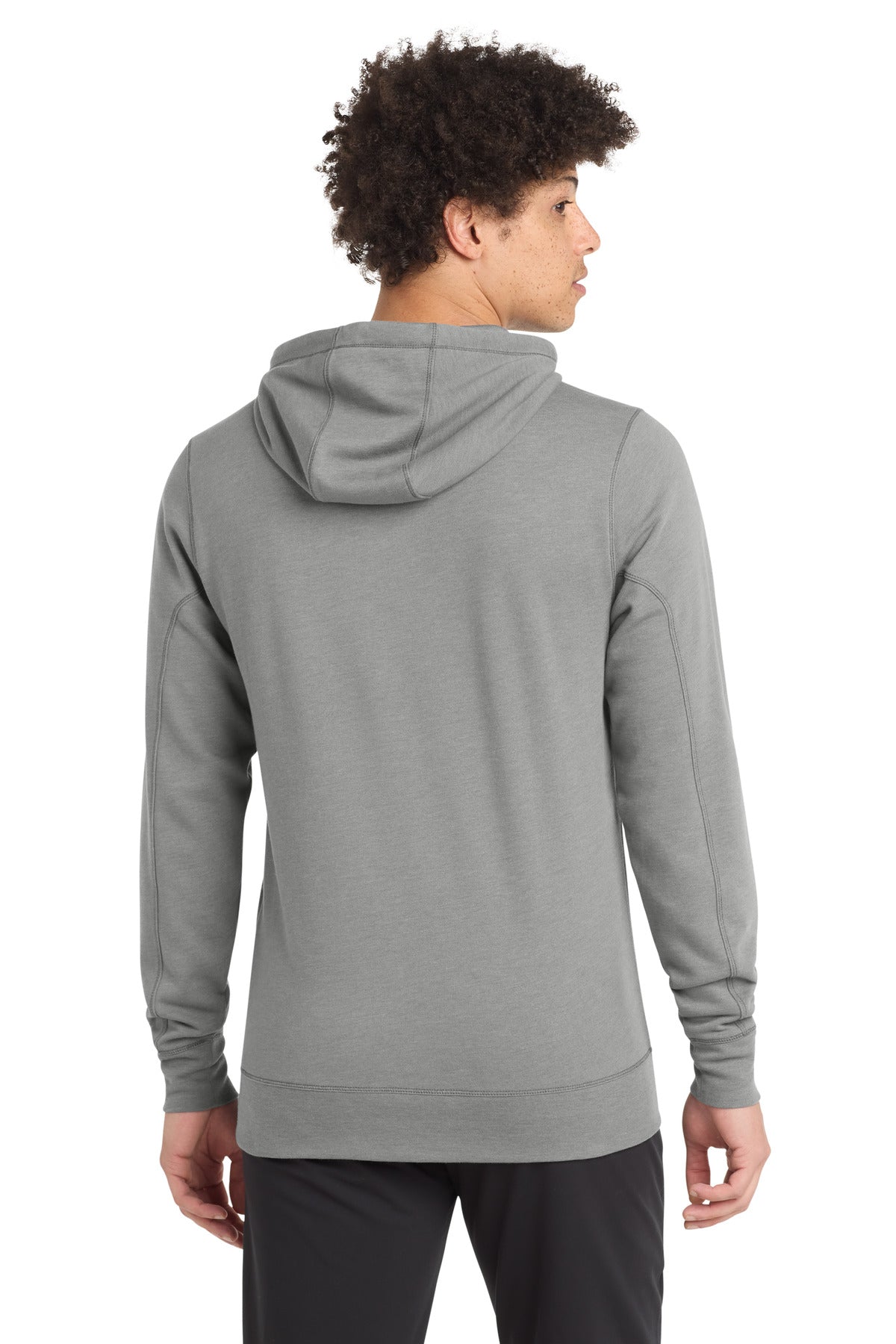 Shadow Grey He New Era Tri-Blend Fleece Pullover Hoodie. NEA510