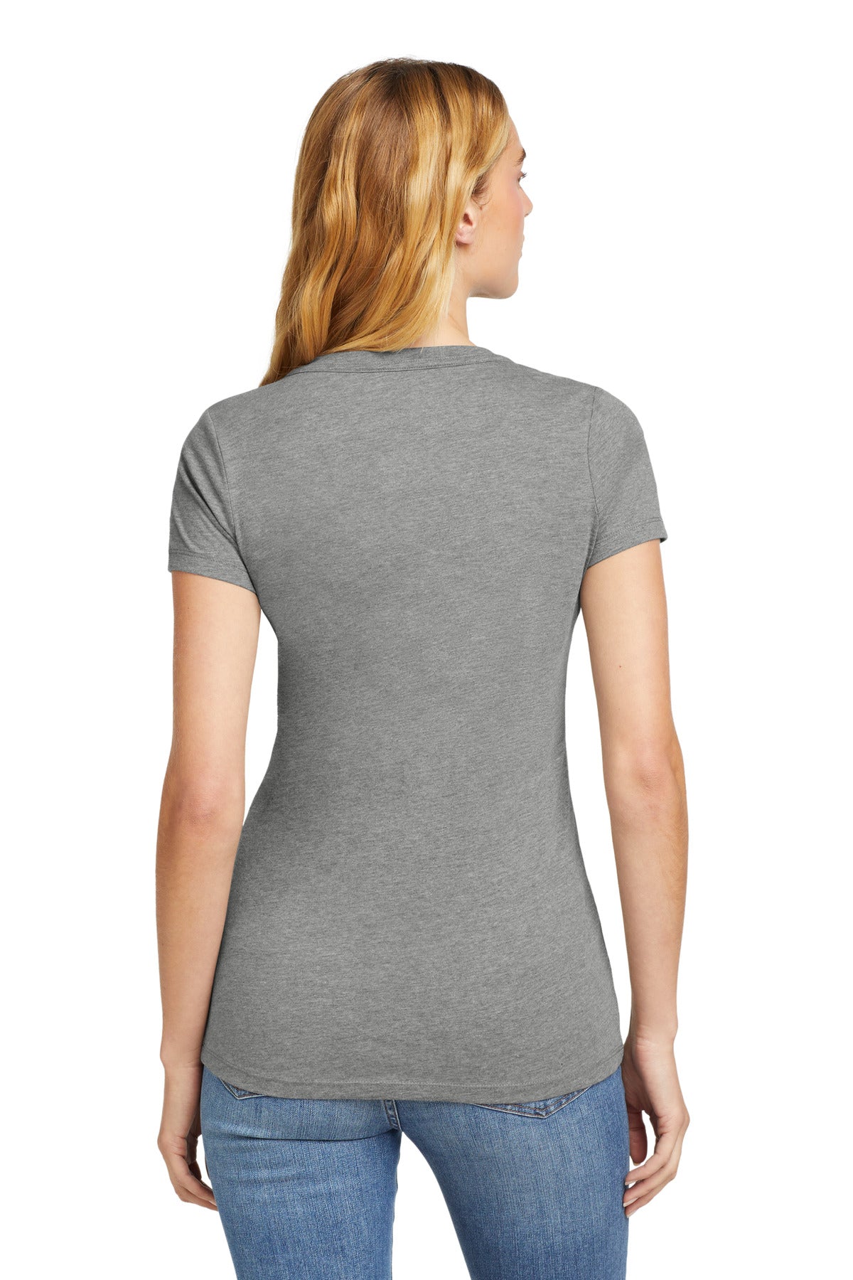 Shadow Grey He New Era Women's Heritage Blend V-Neck Tee. LNEA101