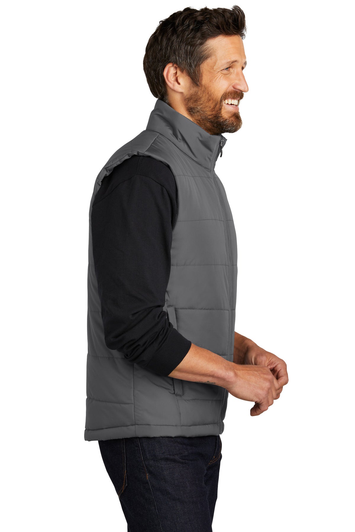 ShadowGrey Port Authority Puffer Vest J853