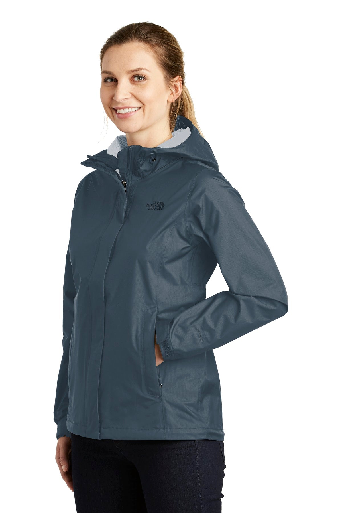 Shady Blue The North Face Women's DryVent Rain Jacket. NF0A3LH5