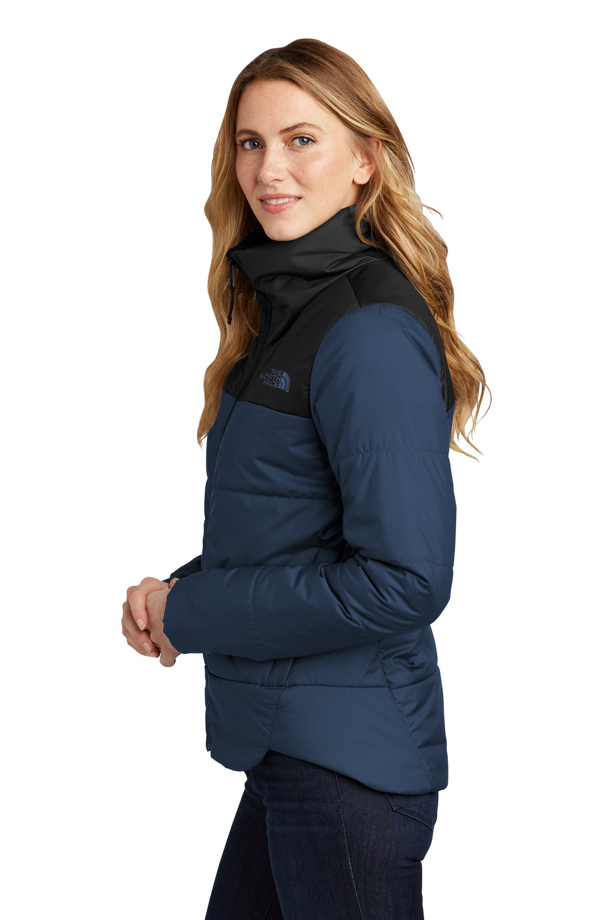 ShadyBlue The North Face Women's Chest Logo Everyday Insulated Jacket NF0A7V6K