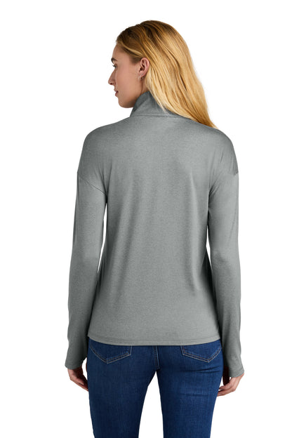 ShdGyHthr New Era Women's Power 1/2-Zip LNEA228