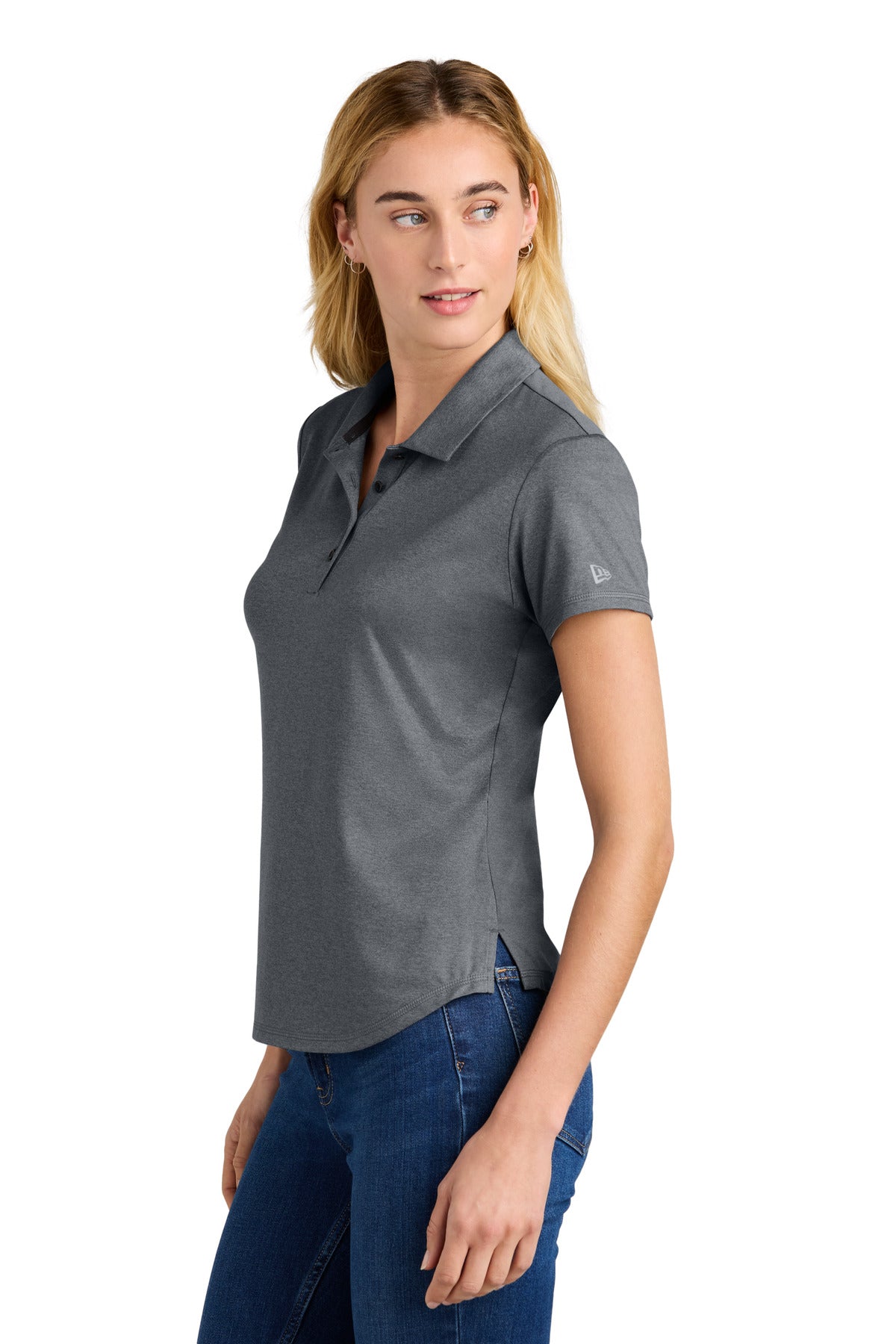 ShdGyHthr New Era Women's Power Polo LNEA225