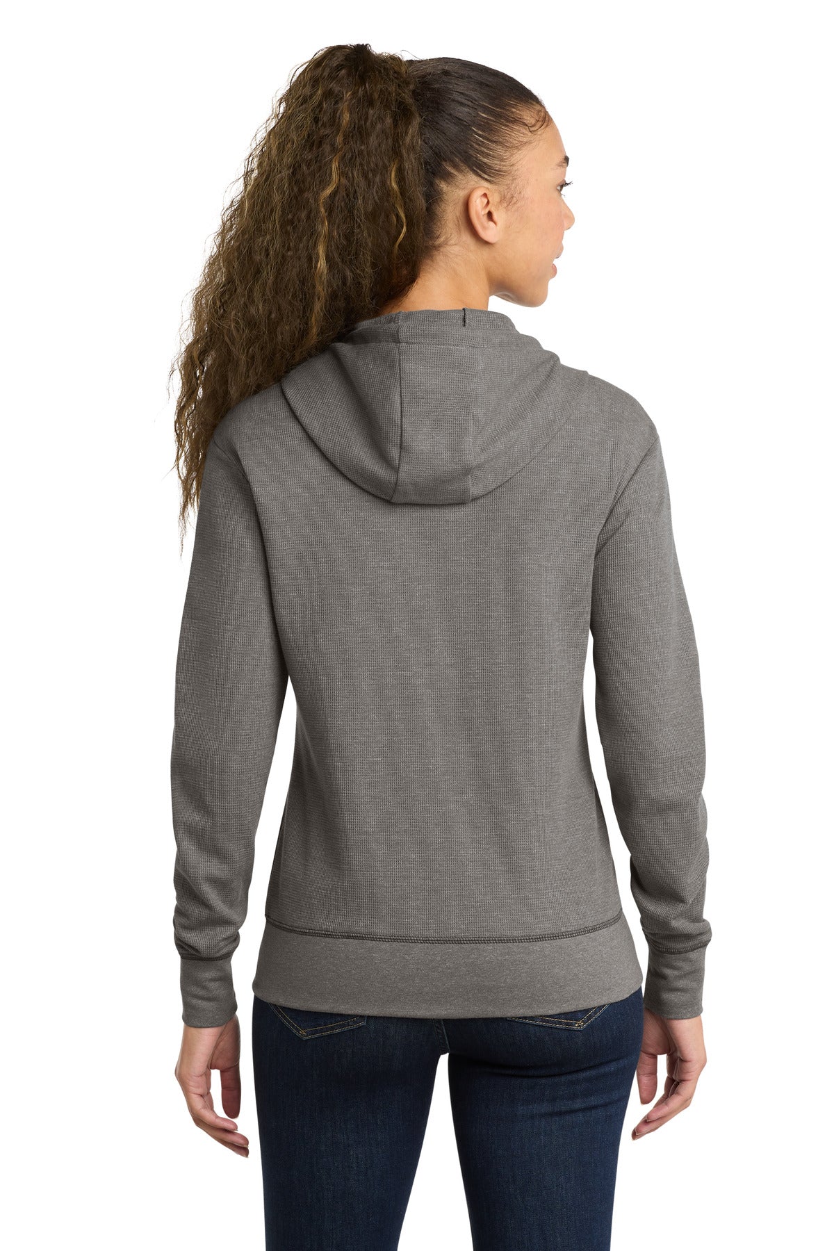 ShdGyHthr New Era Women's Thermal Full-Zip Hoodie LNEA141
