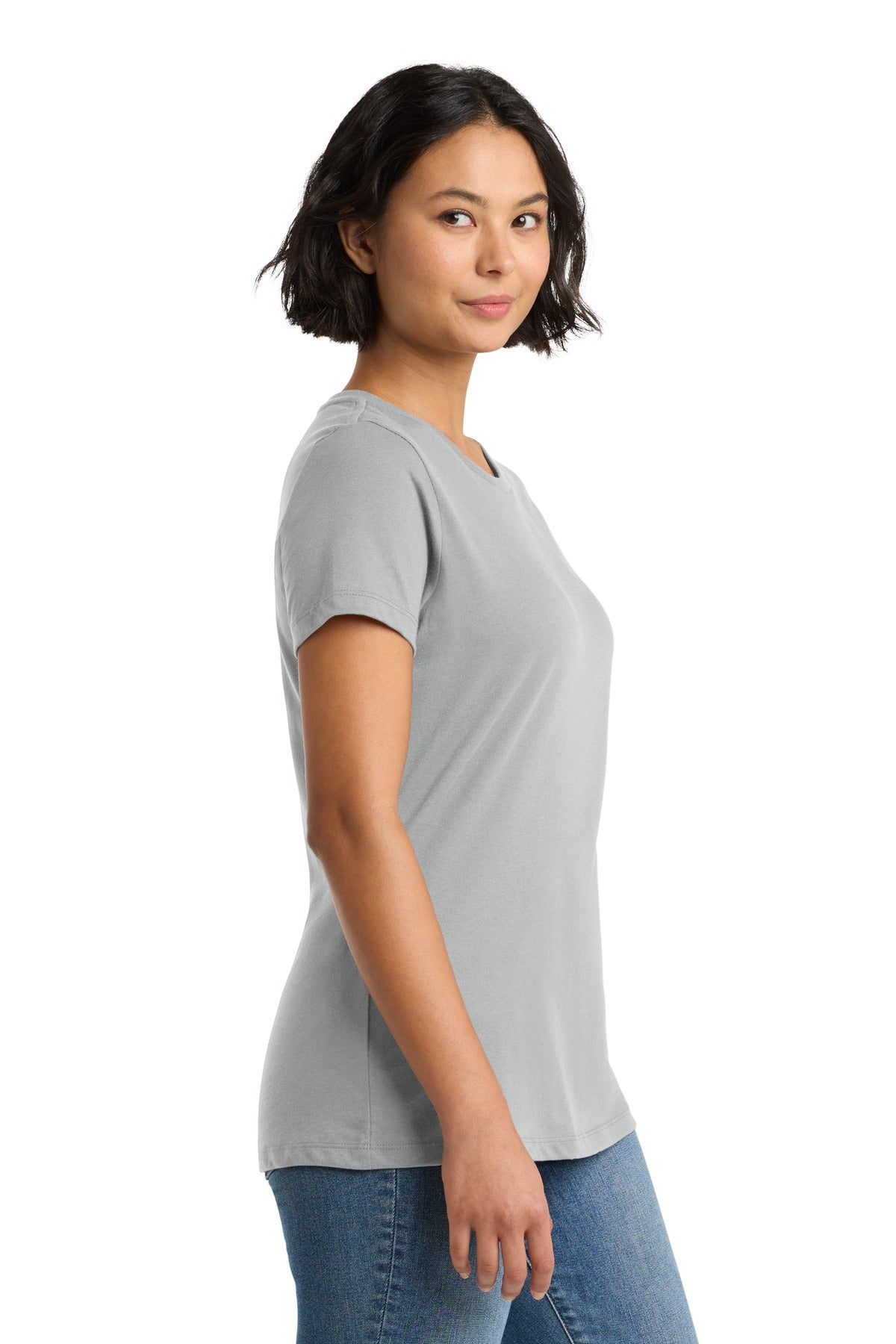 Silver District Women's Perfect Weight Tee. DM104L