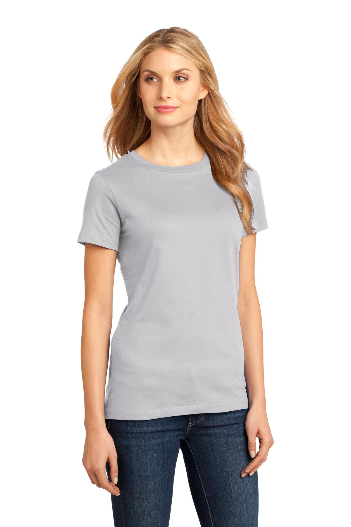Silver District Women's Perfect Weight Tee. DM104L