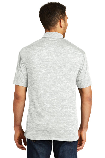 Silver Electrc Sport-Tek PosiCharge Electric Heather Polo. ST590