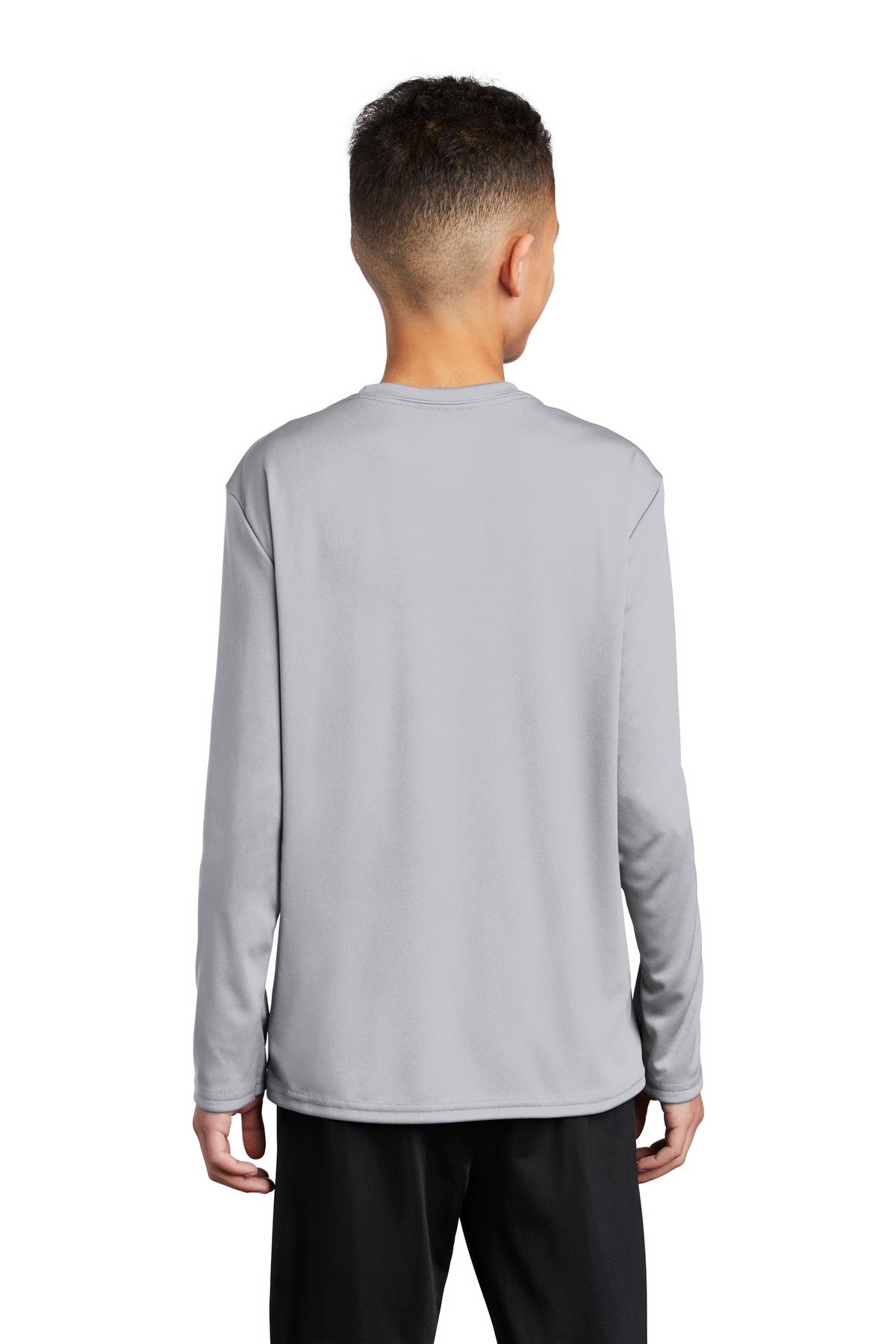 Silver Port & Company Youth Long Sleeve Performance Tee PC380YLS