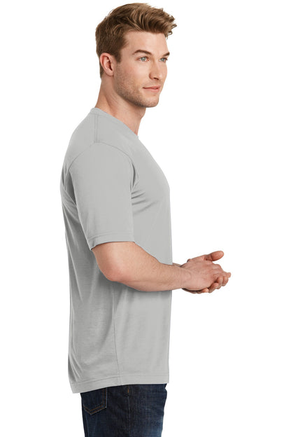 Silver Sport-Tek PosiCharge Competitor Cotton Touch Tee. ST450