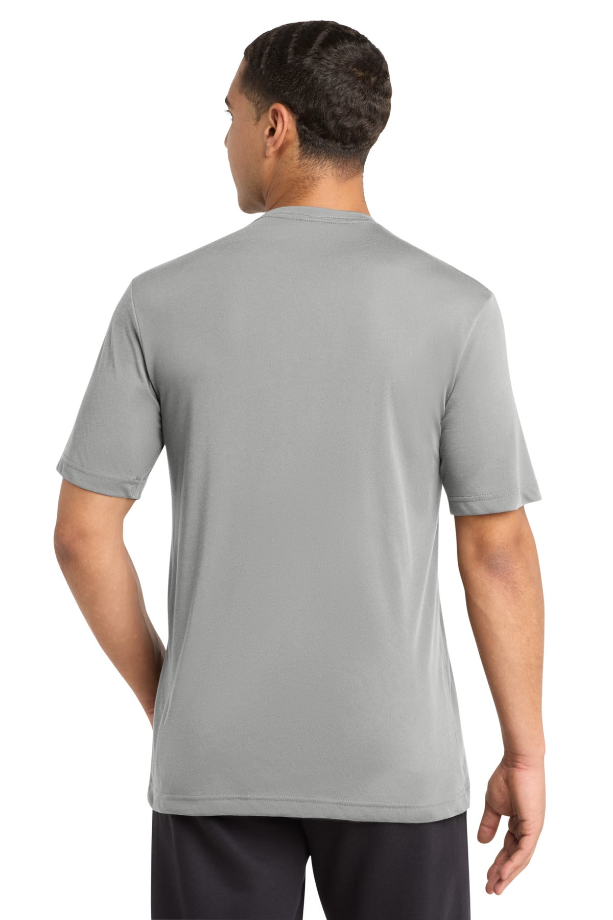 Silver Sport-Tek PosiCharge Competitor Cotton Touch Tee. ST450