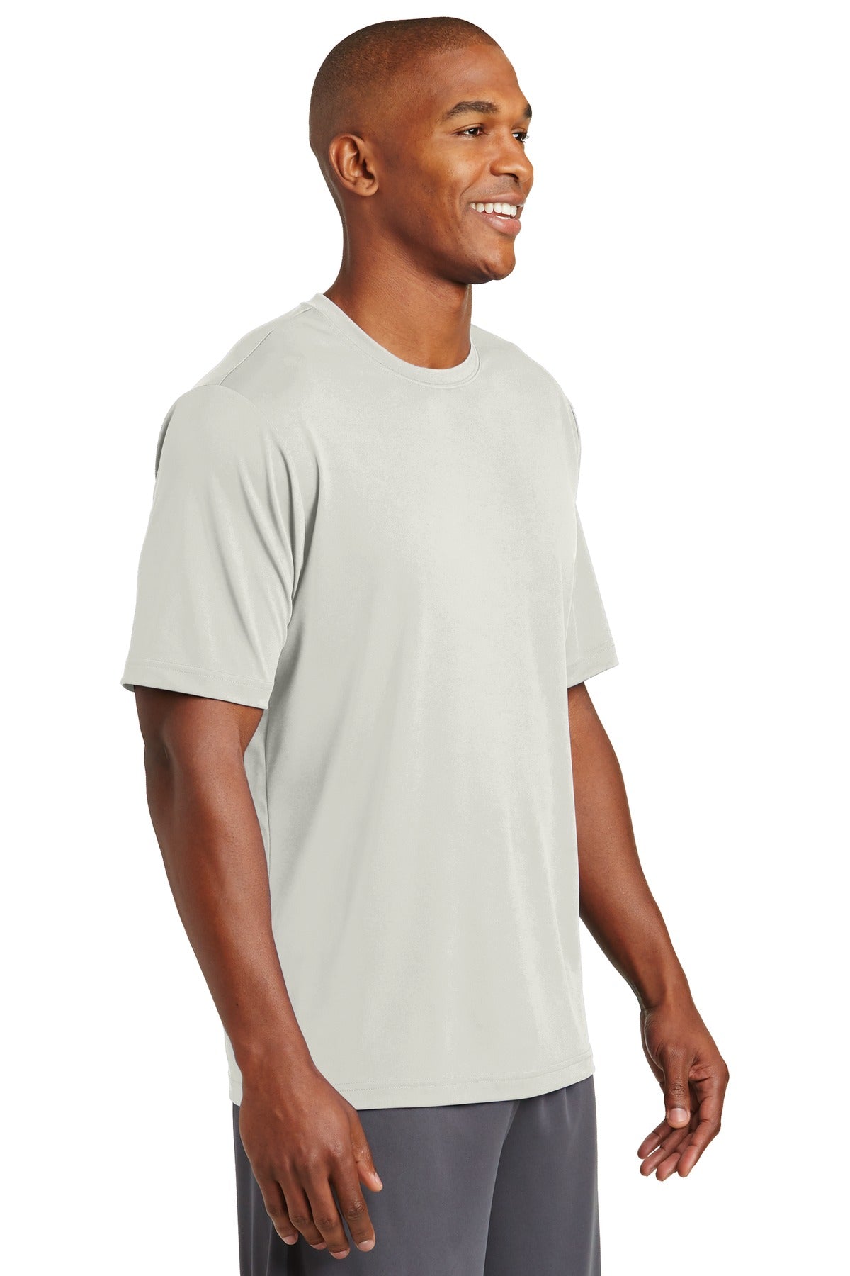 Silver Sport-Tek PosiCharge Tough Tee . ST320