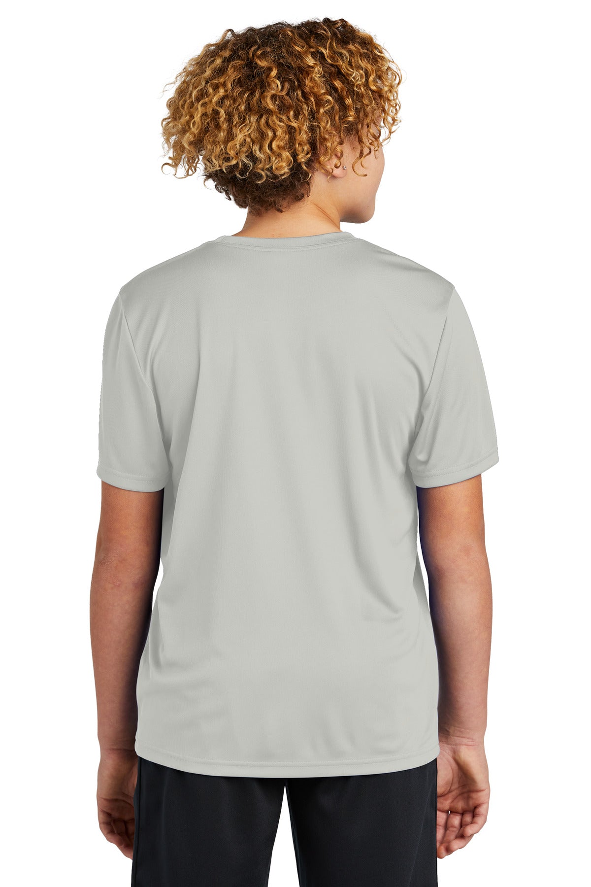 Silver Sport-Tek Youth PosiCharge Re-Compete Tee YST720