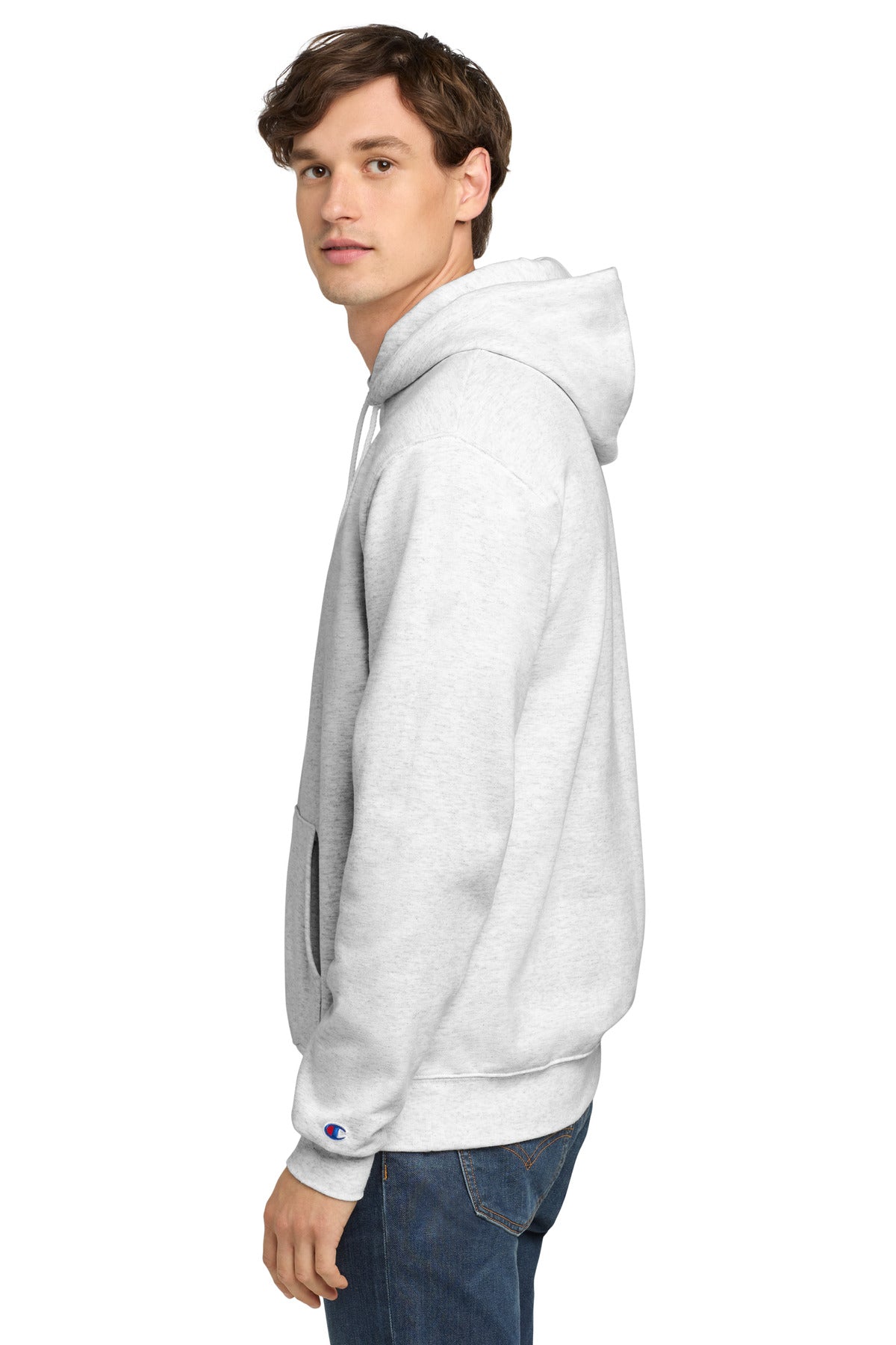 SilverGrey Champion Powerblend Pullover Hoodie. S700