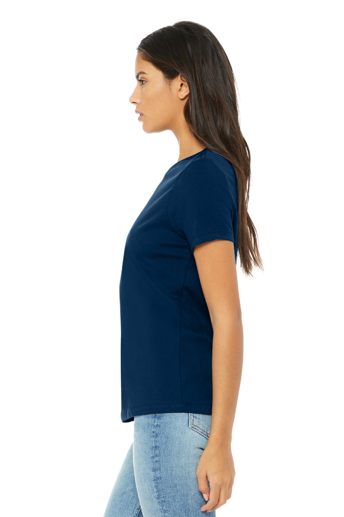 SldNavyTB BELLA+CANVAS Women's Relaxed Triblend Tee BC6413