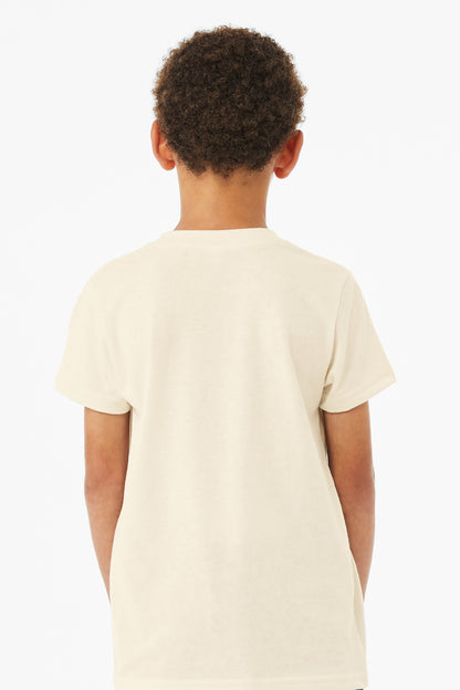 SNaturalTb BELLA+CANVAS Youth Triblend Short Sleeve Tee. BC3413Y