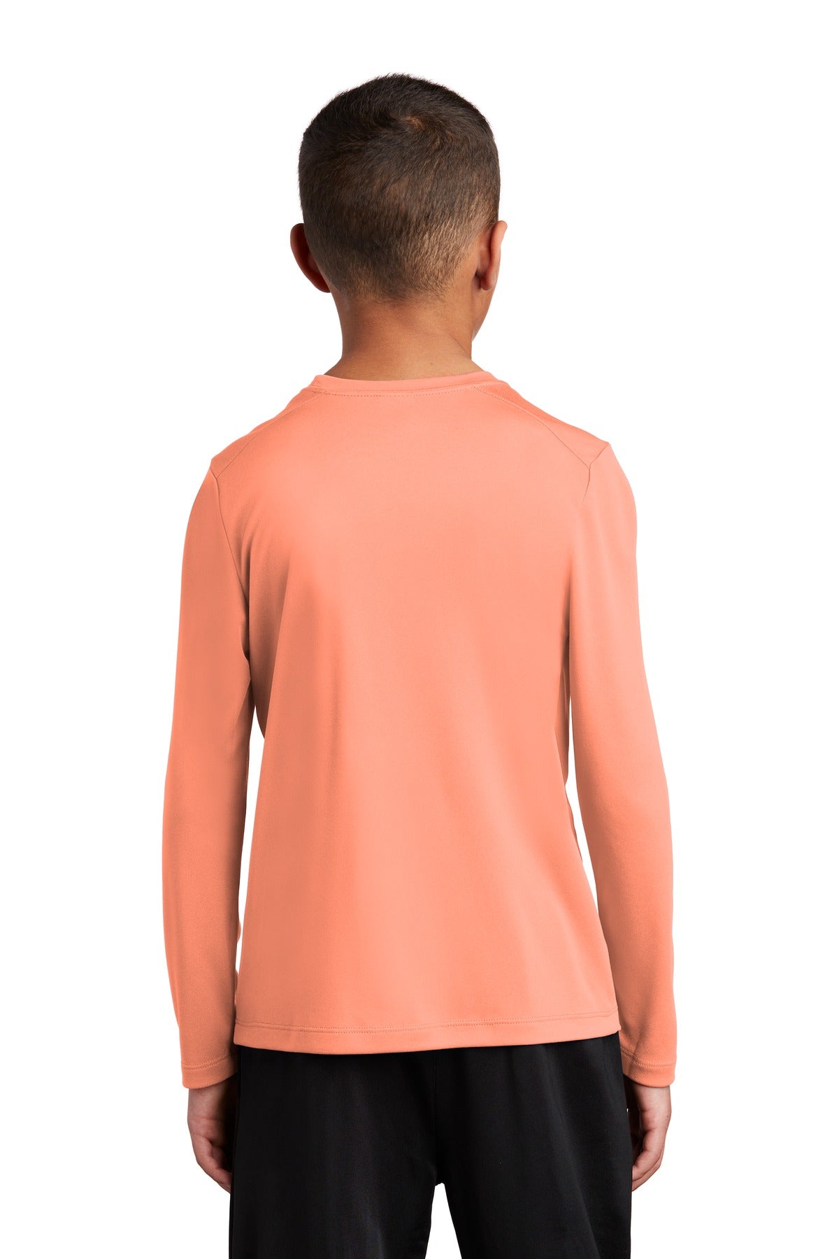 Soft Coral Sport-Tek Youth Posi-UV Pro Long Sleeve Tee. YST420LS