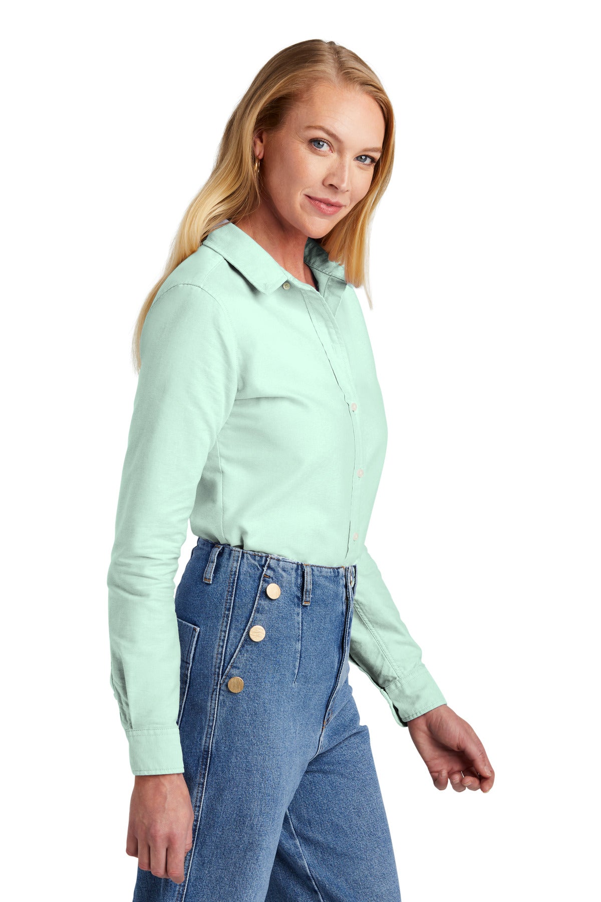 SoftMint Brooks Brothers Women's Casual Oxford Cloth Shirt BB18005