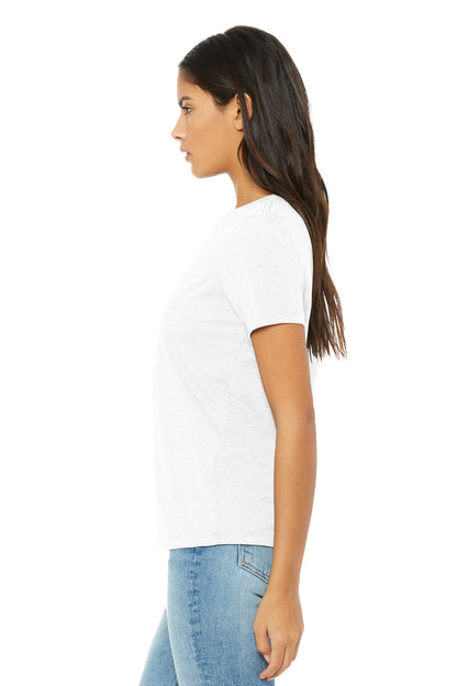 SolidWhtTB BELLA+CANVAS Women's Relaxed Triblend Tee BC6413