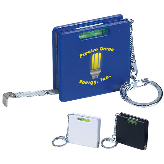 Square Level Tape Measure Key Tag  grouped