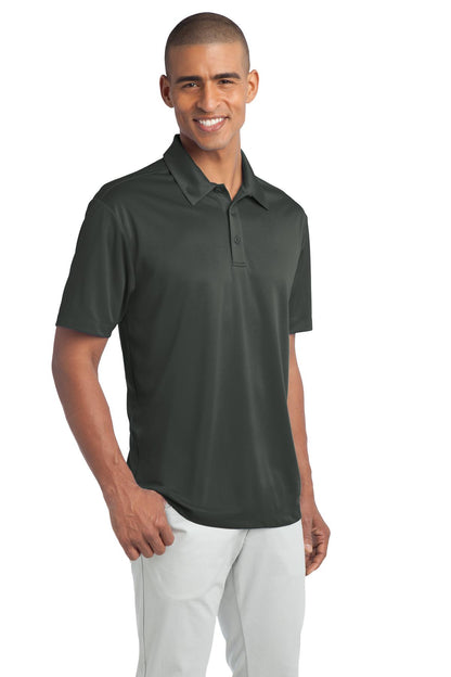 Steel Grey Port Authority Tall Silk Touch Performance Polo. TLK540