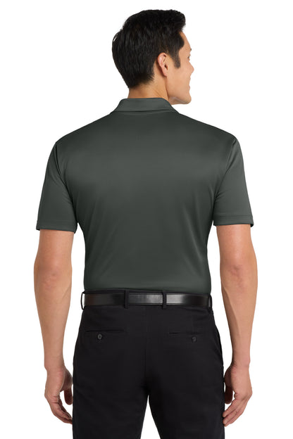 Steel Grey Port Authority Tall Silk Touch Performance Polo. TLK540