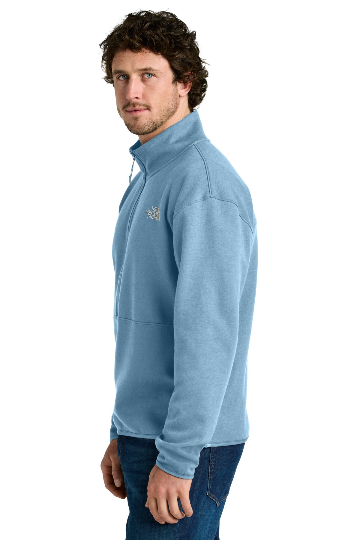 SteelBlue The North Face Double-Knit 1/2-Zip Fleece NF0A8C5G