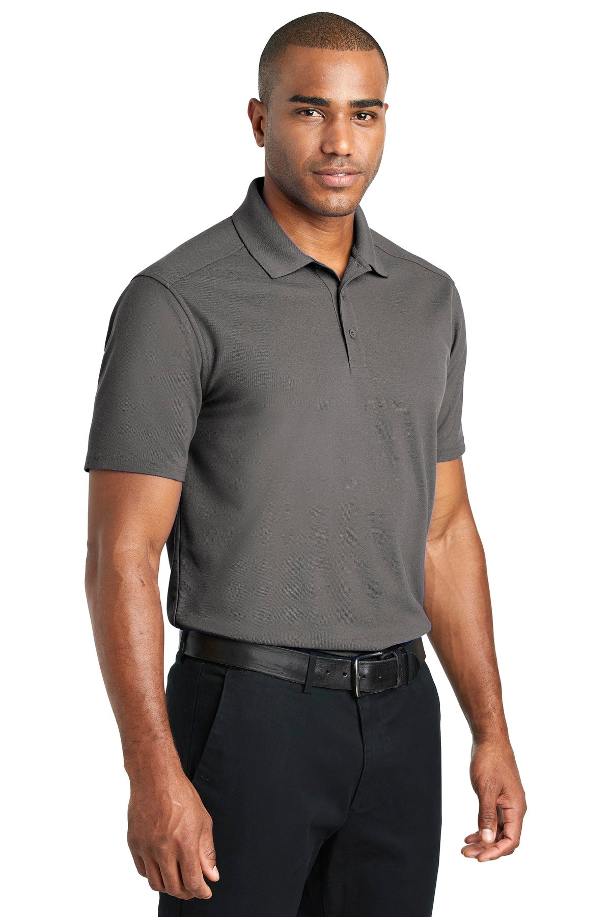 Sterling Grey Port Authority EZPerformance Pique Polo. K600
