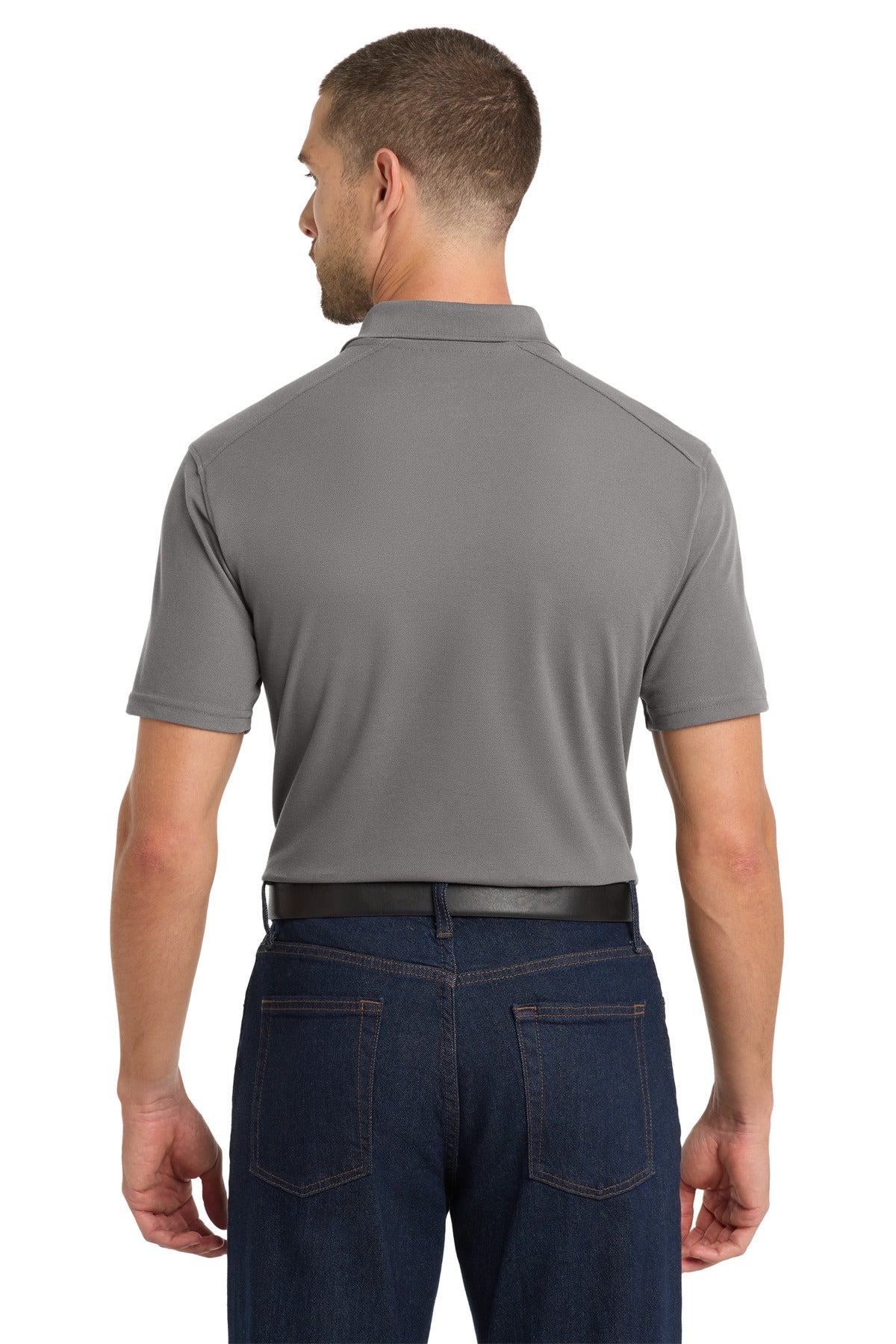 Sterling Grey Port Authority EZPerformance Pique Polo. K600
