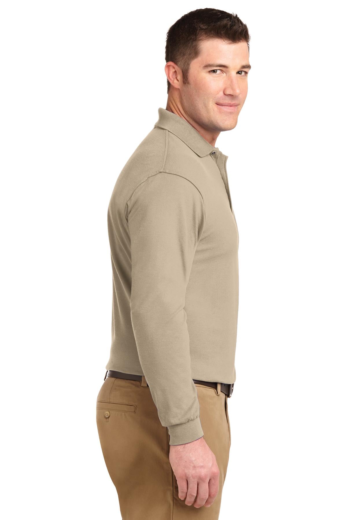 Stone Port Authority Silk Touch Long Sleeve Polo. K500LS