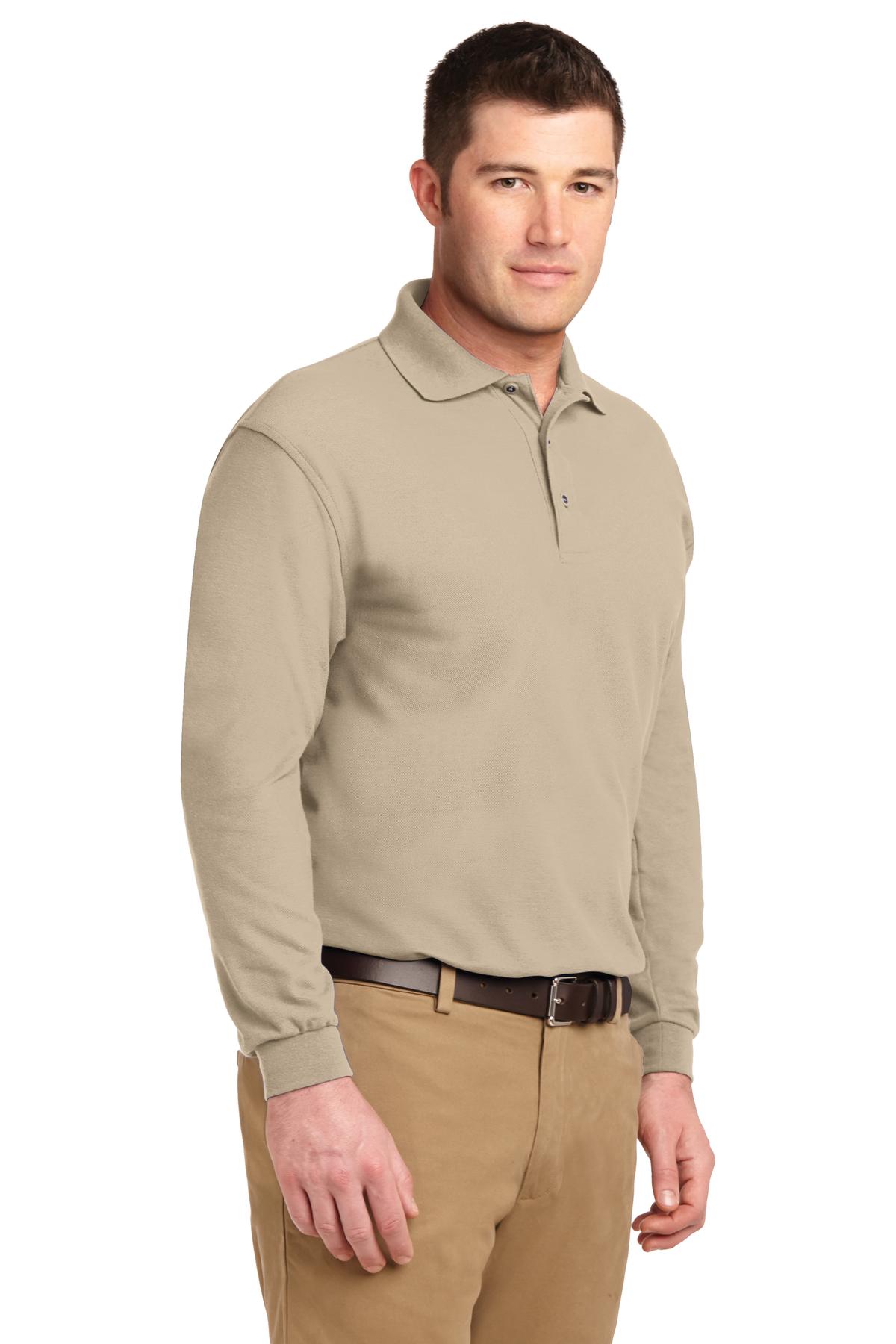 Stone Port Authority Silk Touch Long Sleeve Polo. K500LS