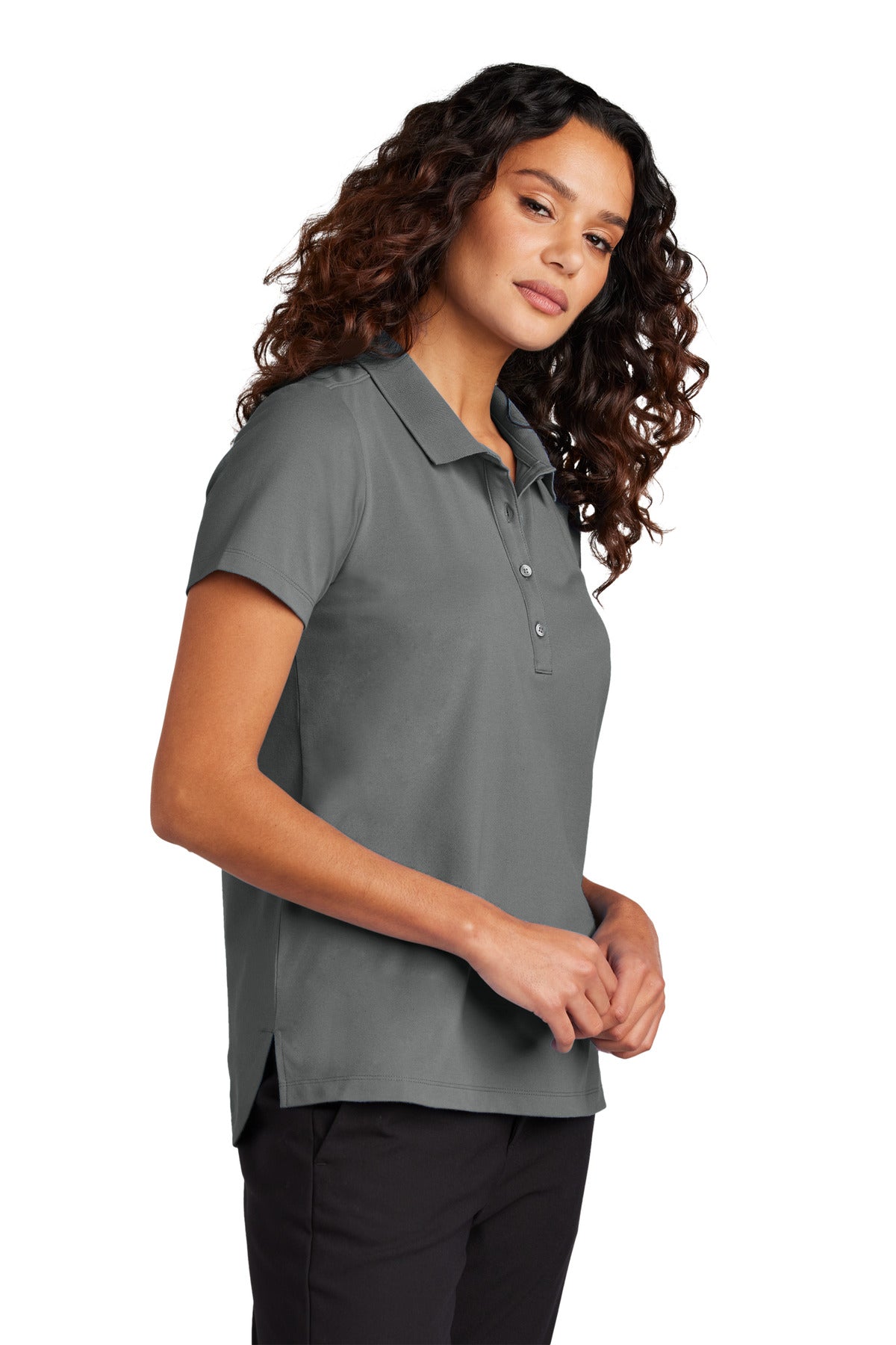 StormGrey Mercer+Mettle Women's Stretch Pique Polo MM1005