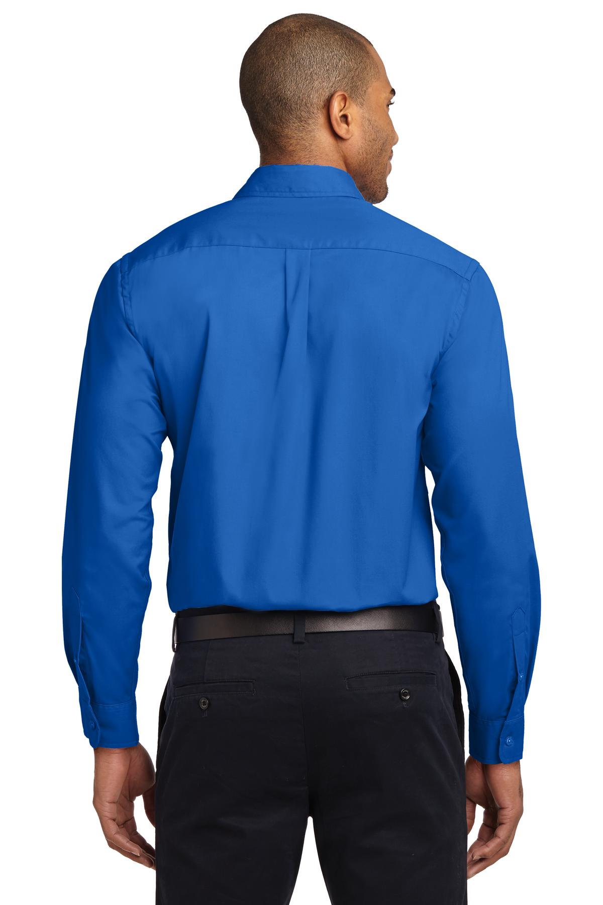Strong Blue Port Authority Extended Size Long Sleeve Easy Care Shirt S608ES