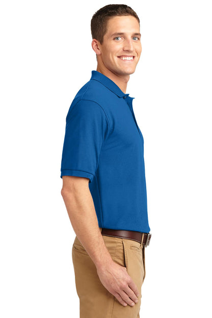 Strong Blue Port Authority Tall Silk Touch Polo. TLK500