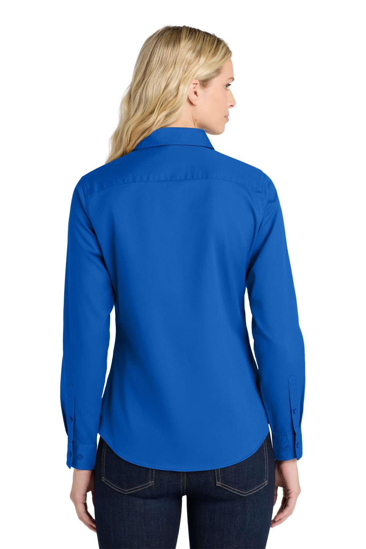 Strong Blue Port Authority Women's Long Sleeve Easy Care Shirt. L608