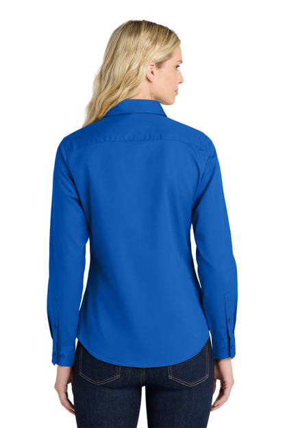 Strong Blue Port Authority Women's Long Sleeve Easy Care Shirt. L608