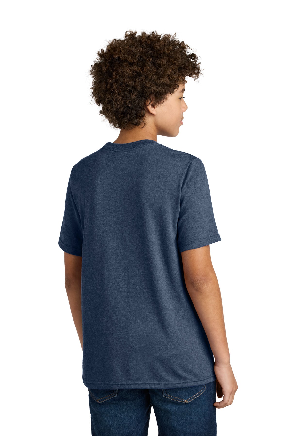 TeamNavyHt Port & Company Youth CVC Tee PC340Y