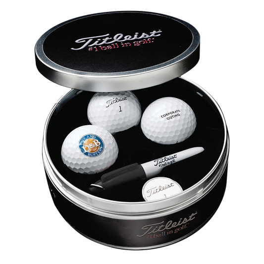 Black Titleist® Pro V1 Golf Ball Tin