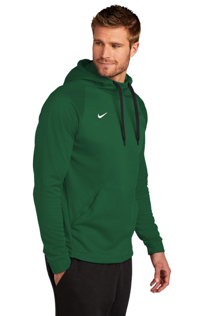 Tm Dark Green Nike Therma-FIT Pullover Fleece Hoodie CN9473
