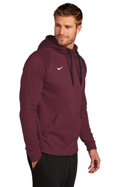 Tm Dark Maroon Nike Therma-FIT Pullover Fleece Hoodie CN9473