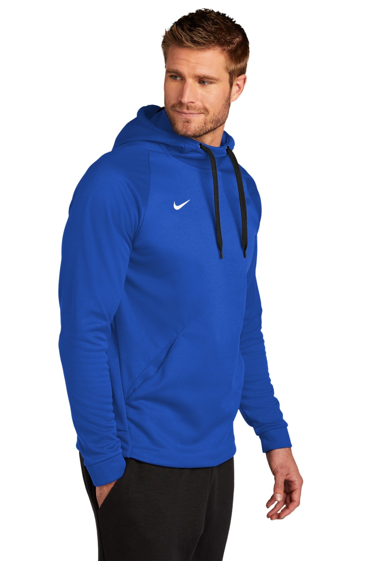 Tm Royal Nike Therma-FIT Pullover Fleece Hoodie CN9473