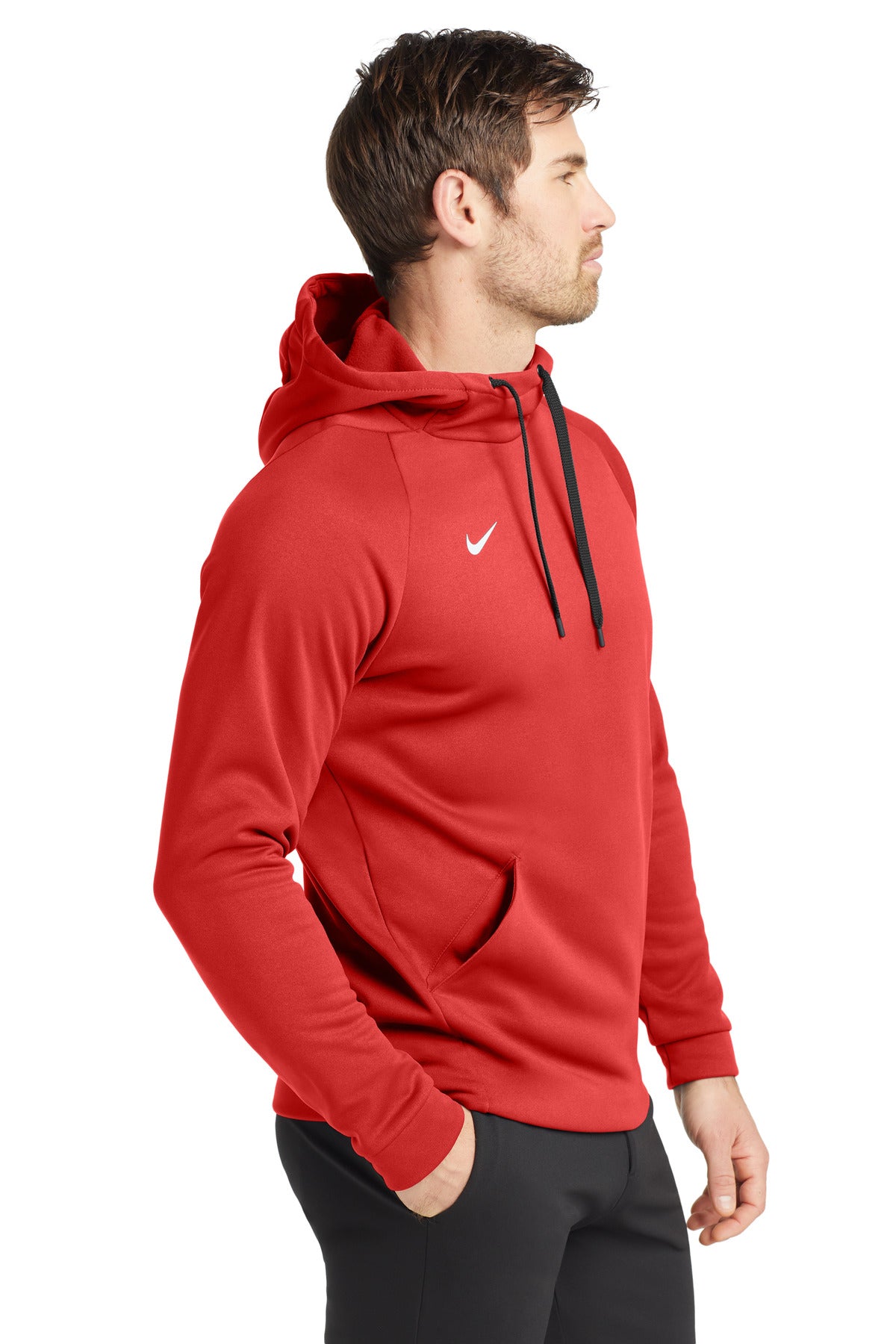 Tm Scarlet Nike Therma-FIT Pullover Fleece Hoodie CN9473