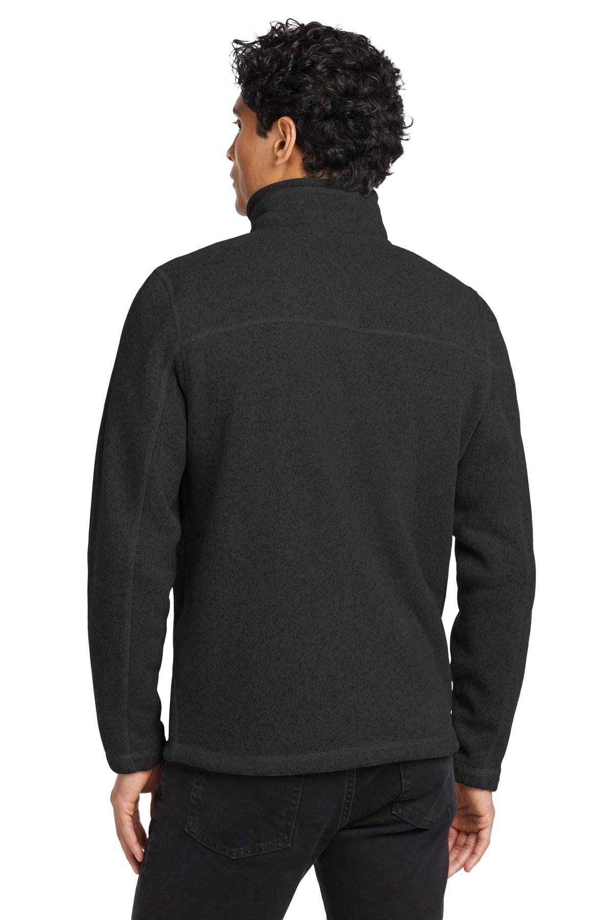 TNF Black Hthr The North Face Sweater Fleece Jacket. NF0A3LH7