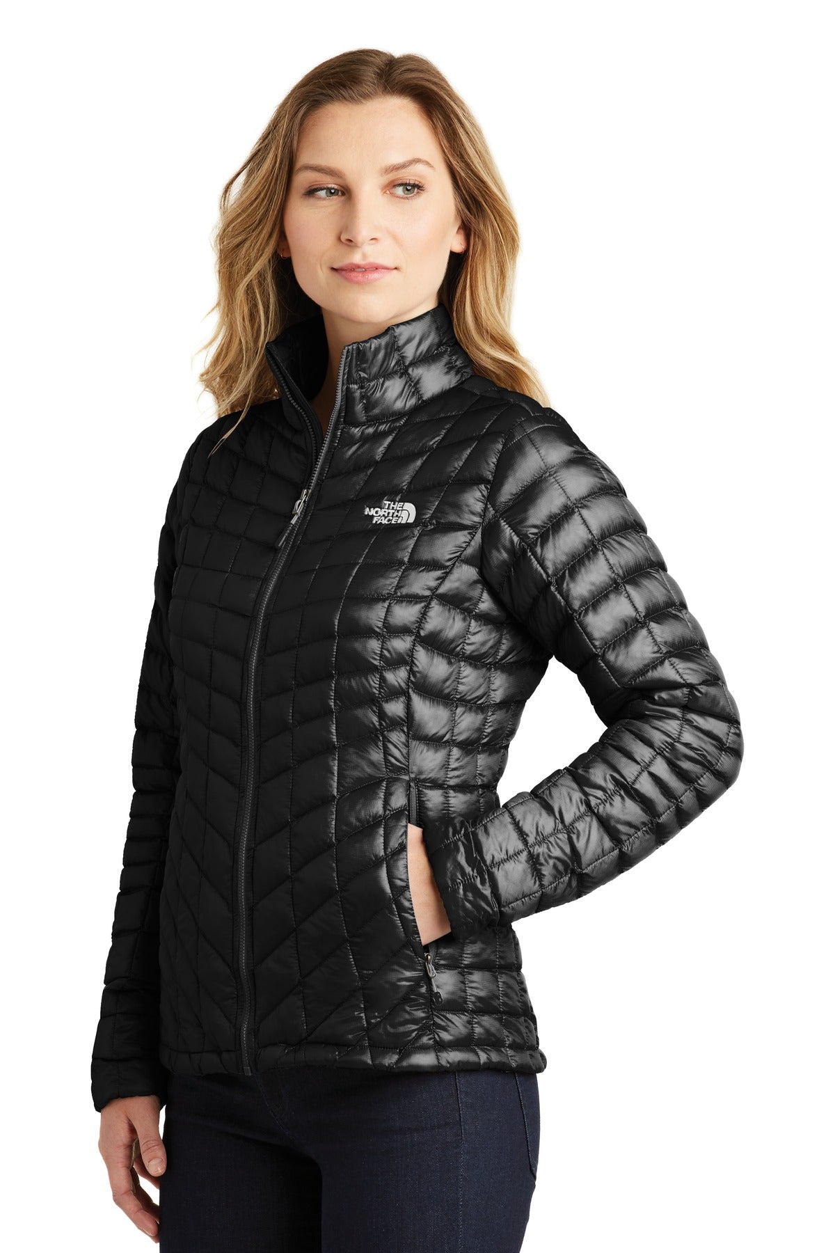 TNF Black The North Face Women's ThermoBall Trekker Jacket. NF0A3LHK