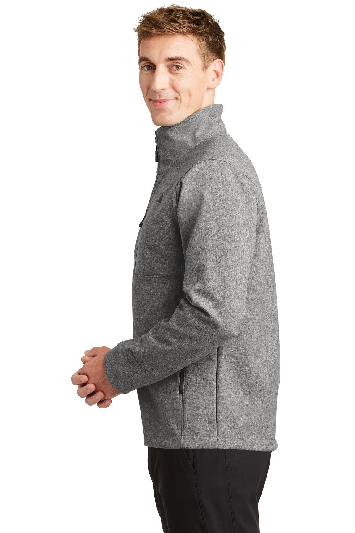 TNF Med Gry He The North Face Apex Barrier Soft Shell Jacket. NF0A3LGT