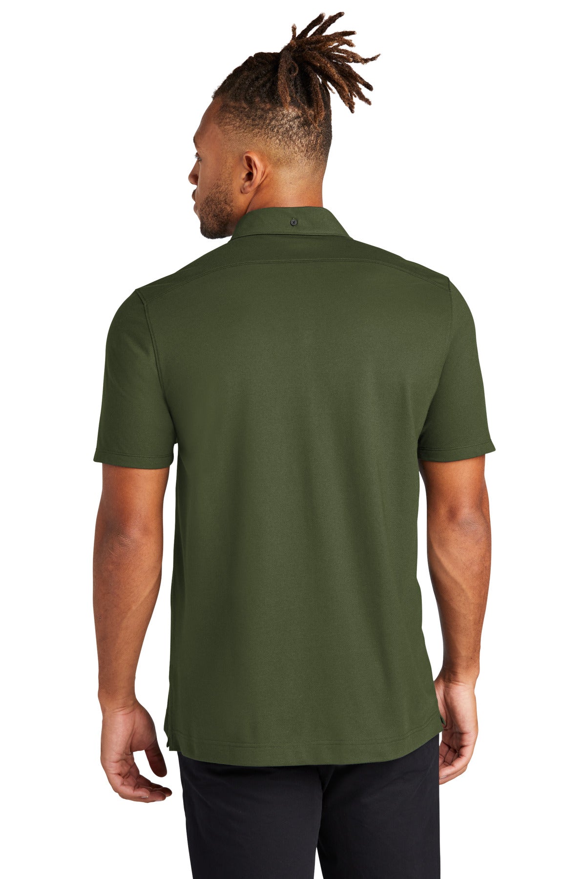 TownsendGn Mercer+Mettle Stretch Pique Full-Button Polo MM1006
