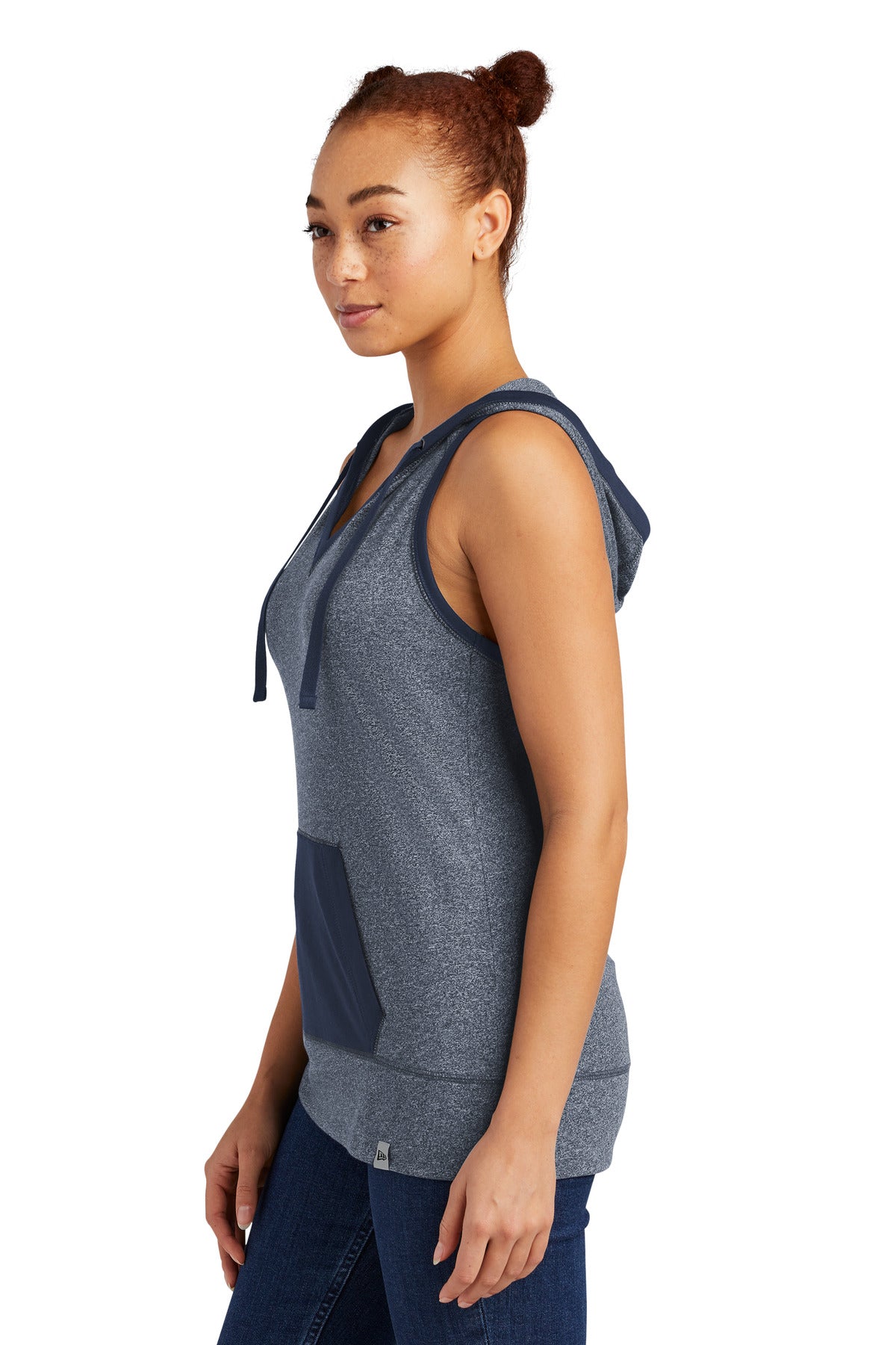 Tr Ny Tw/Tr Ny New Era Women's Heritage Blend Hoodie Tank. LNEA106