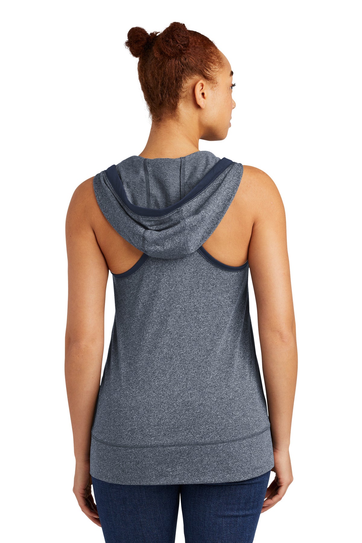 Tr Ny Tw/Tr Ny New Era Women's Heritage Blend Hoodie Tank. LNEA106