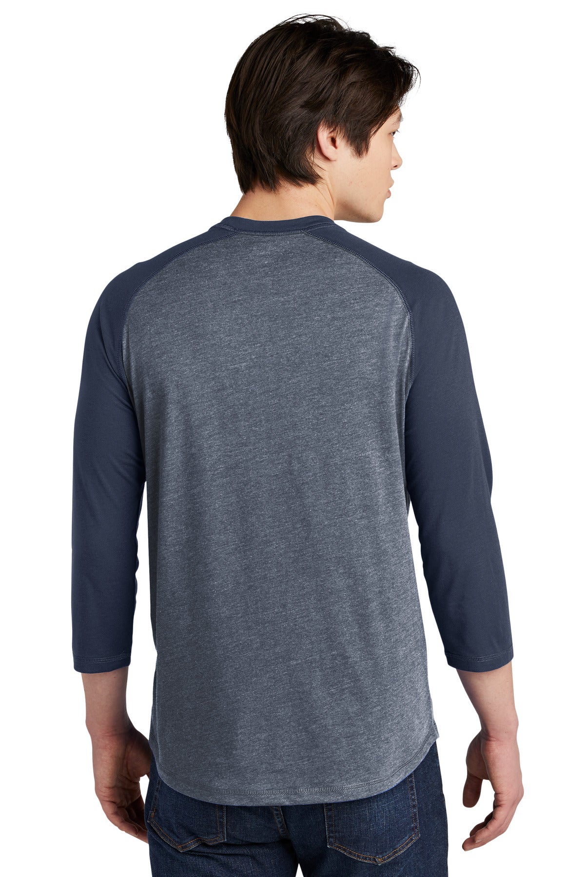Tr Ny/Tr Ny Tw New Era Heritage Blend 3/4-Sleeve Baseball Raglan Tee. NEA104
